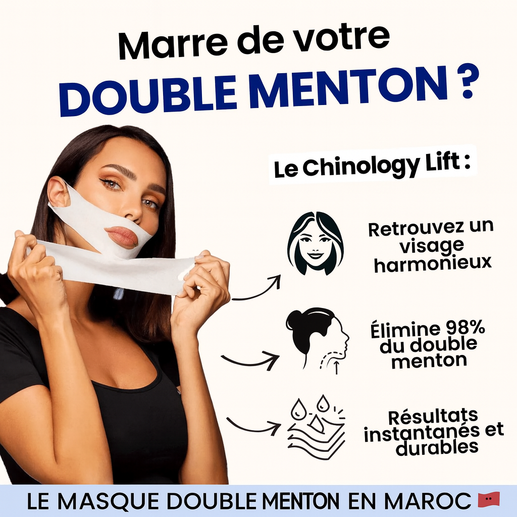 Masque Mila V-Lift Or 24 Carats | Élimine le double menton, affine et raffermit le visage