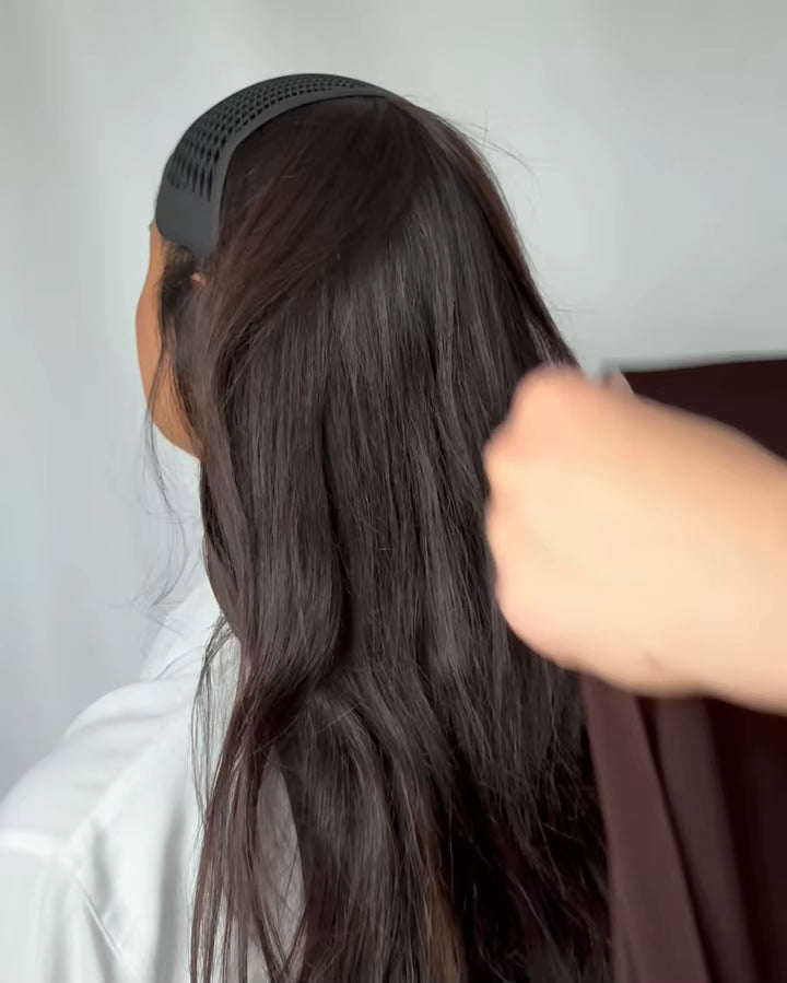 Accessoire Hijab – Sous-bonnet Antidérapant Taj Crown en Caoutchouc Souple pour Femme