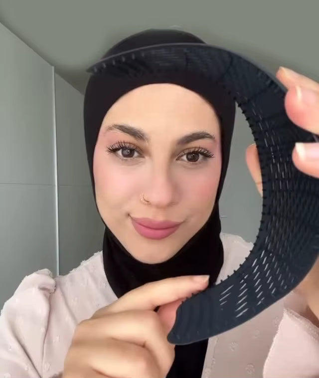 Accessoire Hijab – Sous-bonnet Antidérapant Taj Crown en Caoutchouc Souple pour Femme